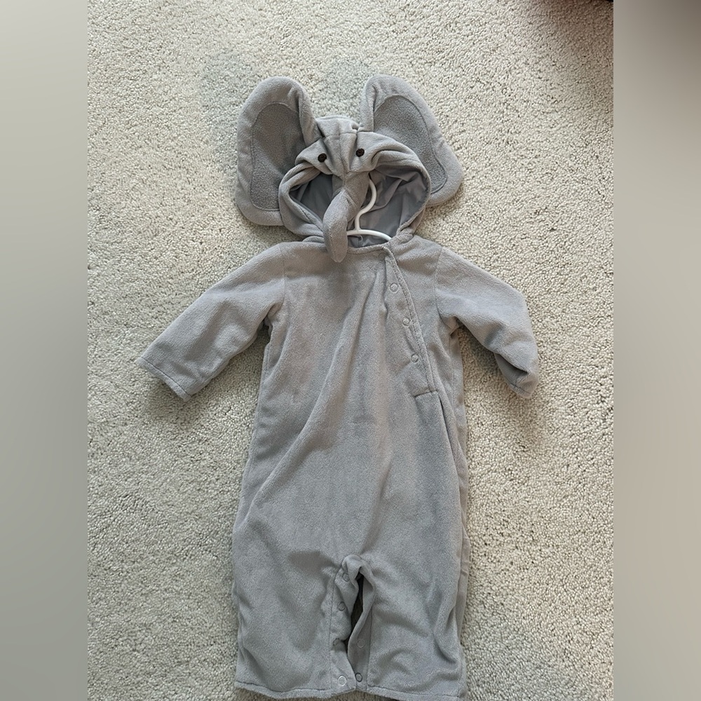 Pottery Barn Kids Gray Elephant Costume Romper